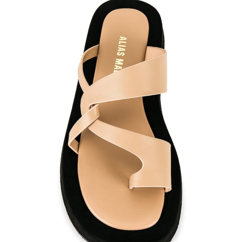 Alias Mae Polo Leather Platform Sandal size 39 (New never worn)